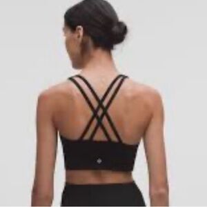 Lululemon Athletica Black Double Strap Sports Bra